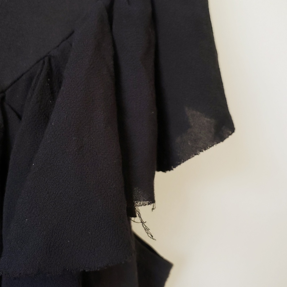 Torrid Black Ruffle Tee Plus Size 00 - Picture 5 of 8